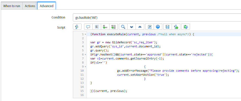 Useful Script ServiceNow